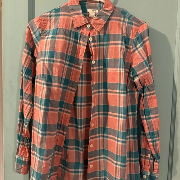 Pink and blue striped lightweight button down - Picture 1 of 4